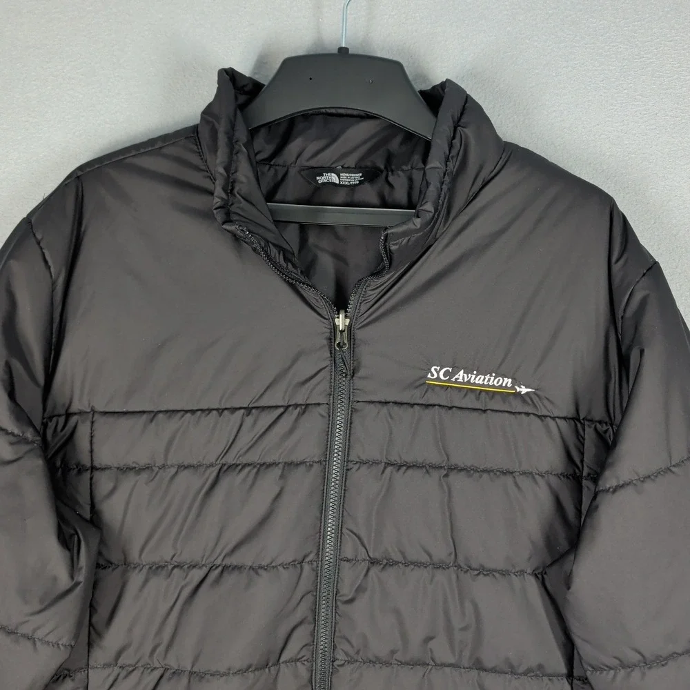 The North Face Puffer Jacket Mens XXXL‎ Black SC Aviation Quilted Full Zip Coat